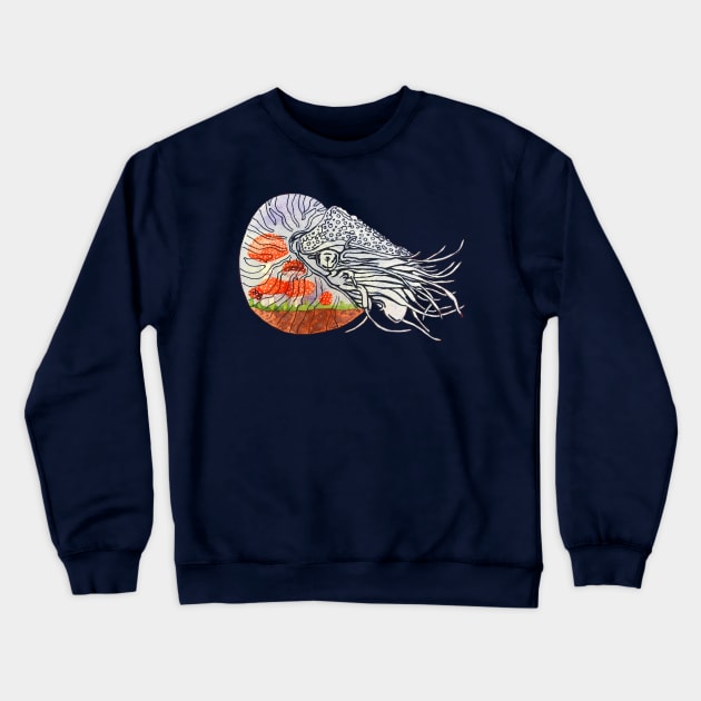 Nautilus Terrarium Crewneck Sweatshirt by RaLiz